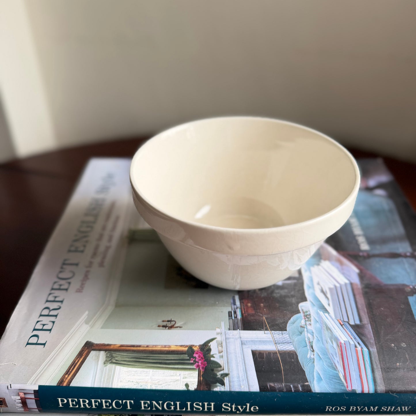 Vintage Mason Cash Pudding Bowl | Large English Stoneware Mixing Bowl | Vintage Kitchenalia