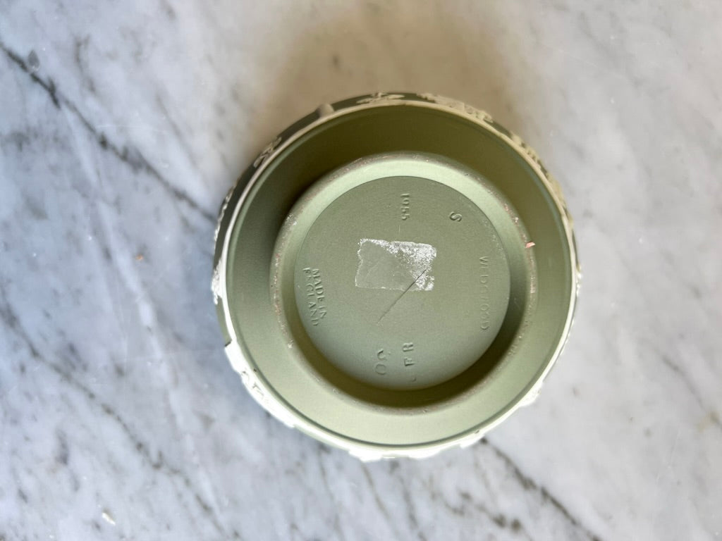 Wedwood sage green Jasperware teapot