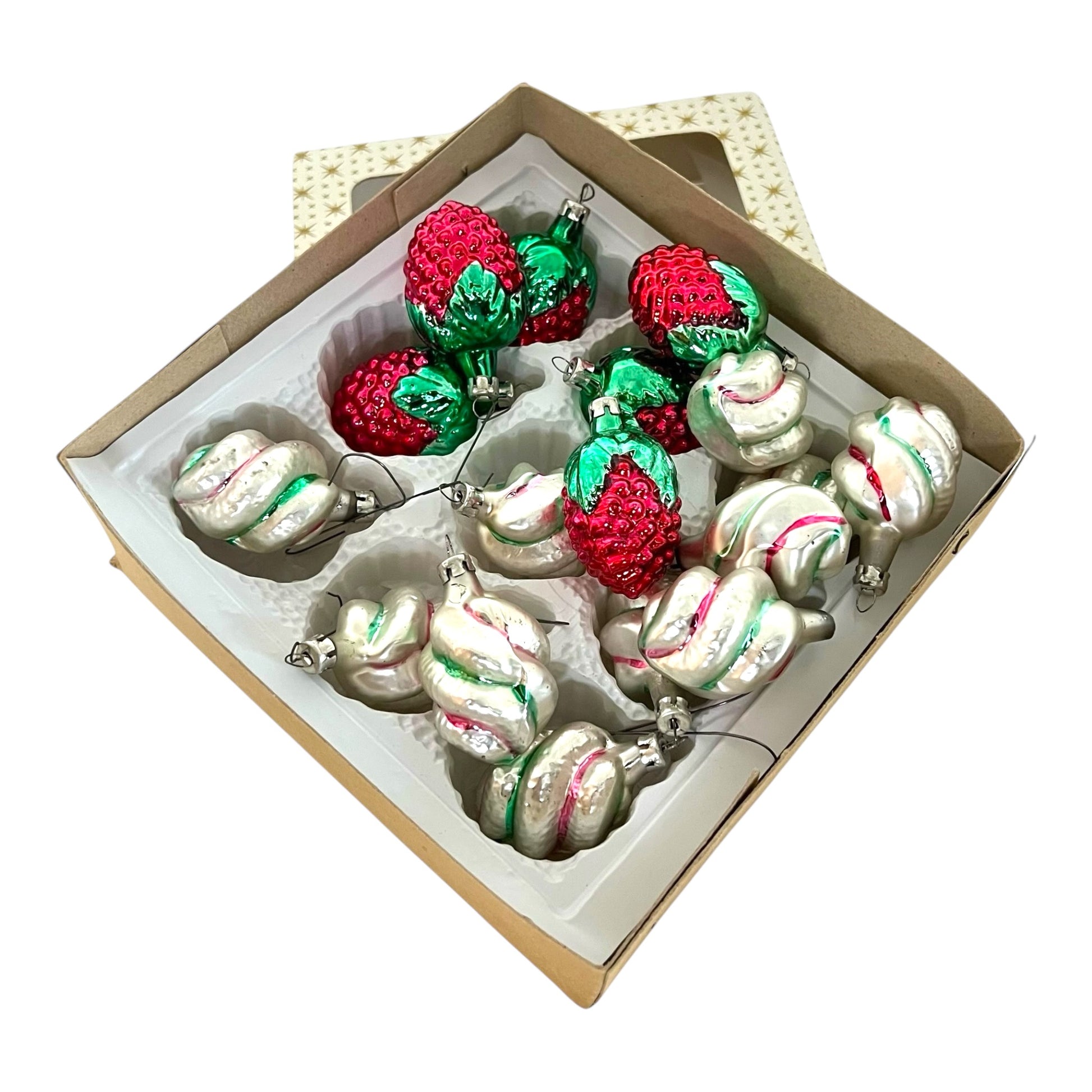 vintage Christmas glass ornaments