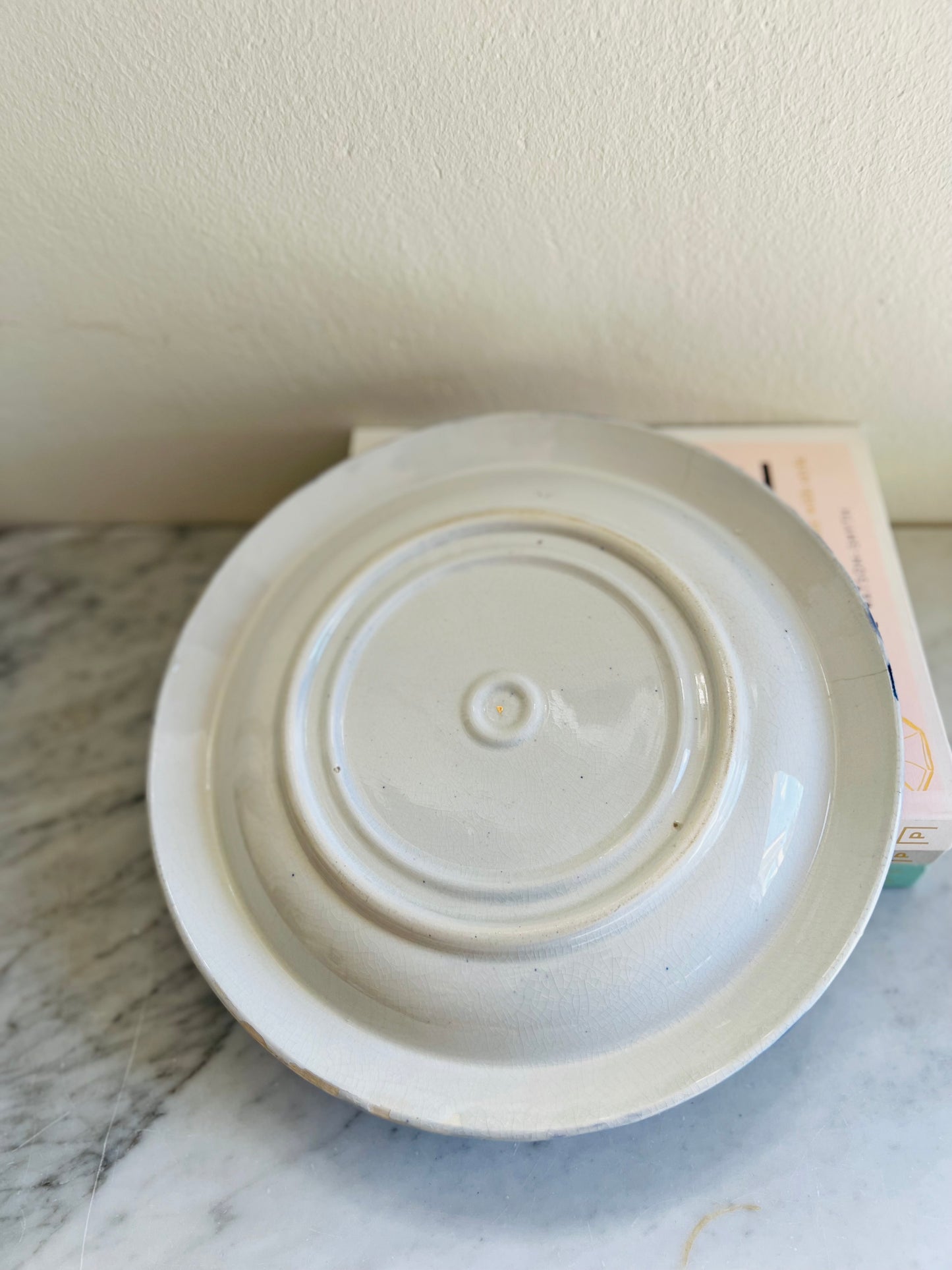 Victorian Decorated Porcelain Bread Serving Plate