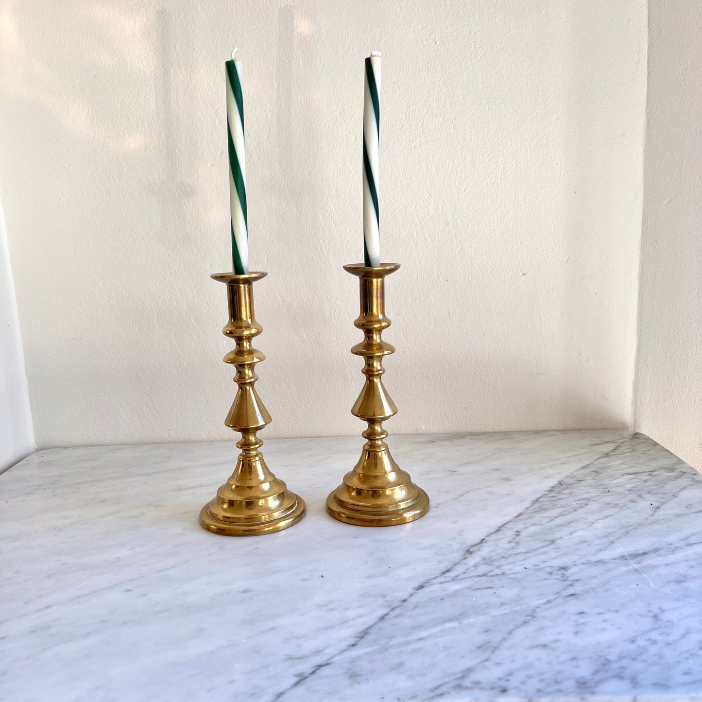 Vintage Brass Candleholders Made in Korea