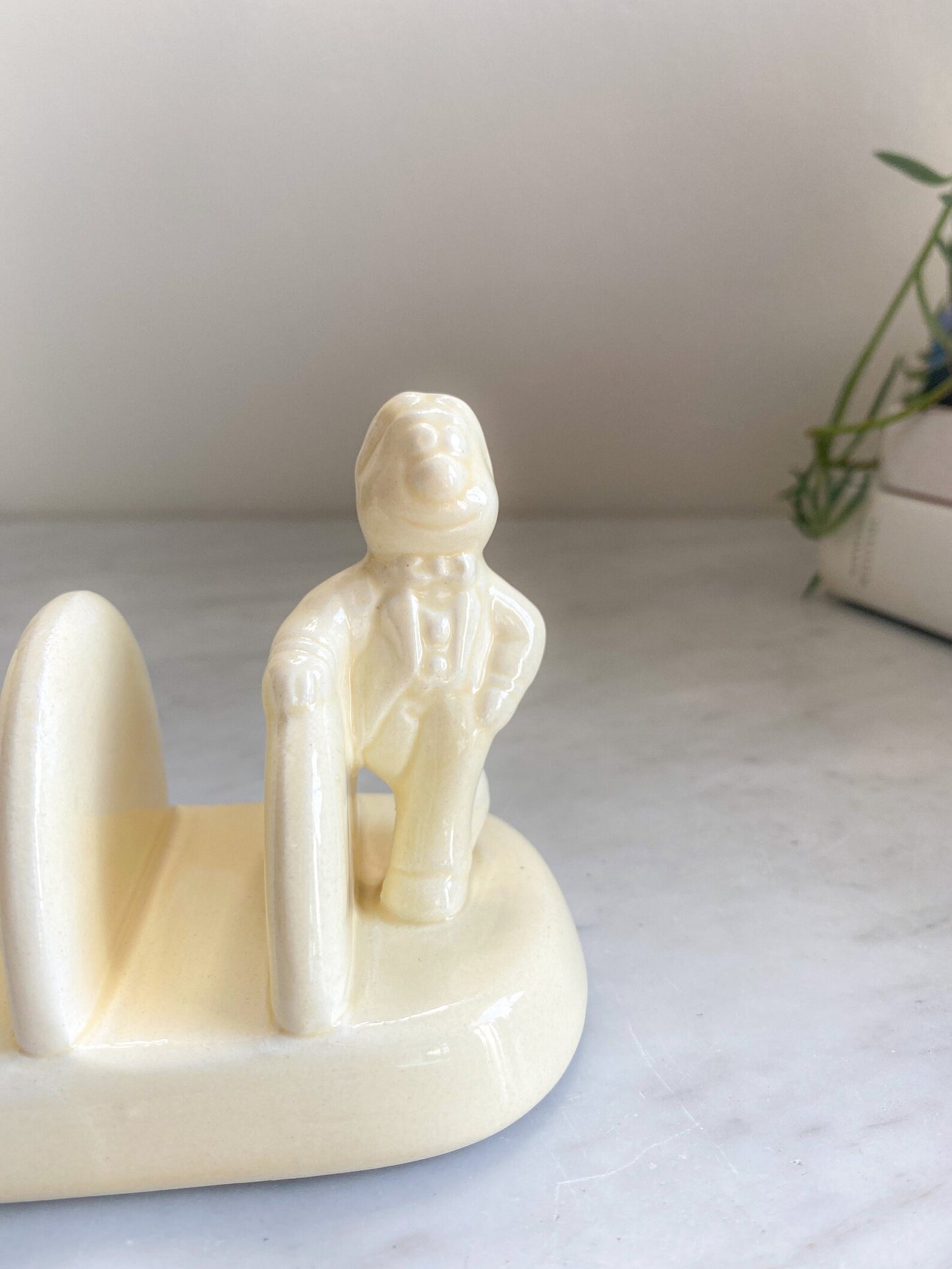 Yellow Lurpak 'Douglas' Ceramic Toast Rack