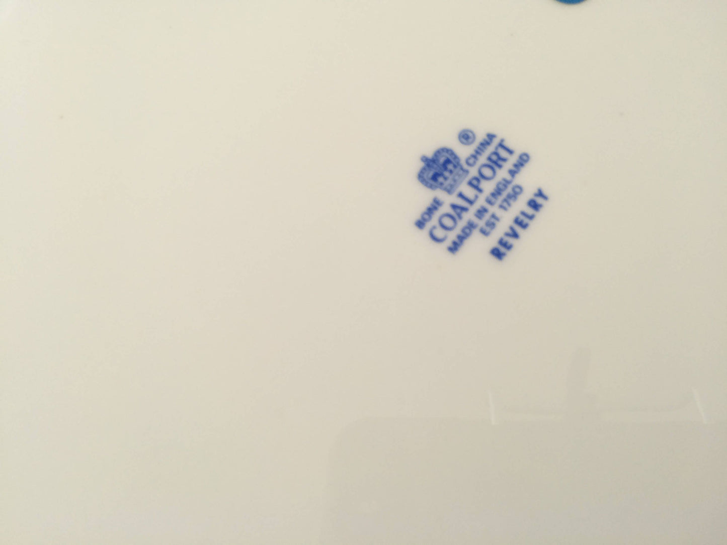 CoalPort Revelry 40 pc Blue and White Bone China Dinner Set