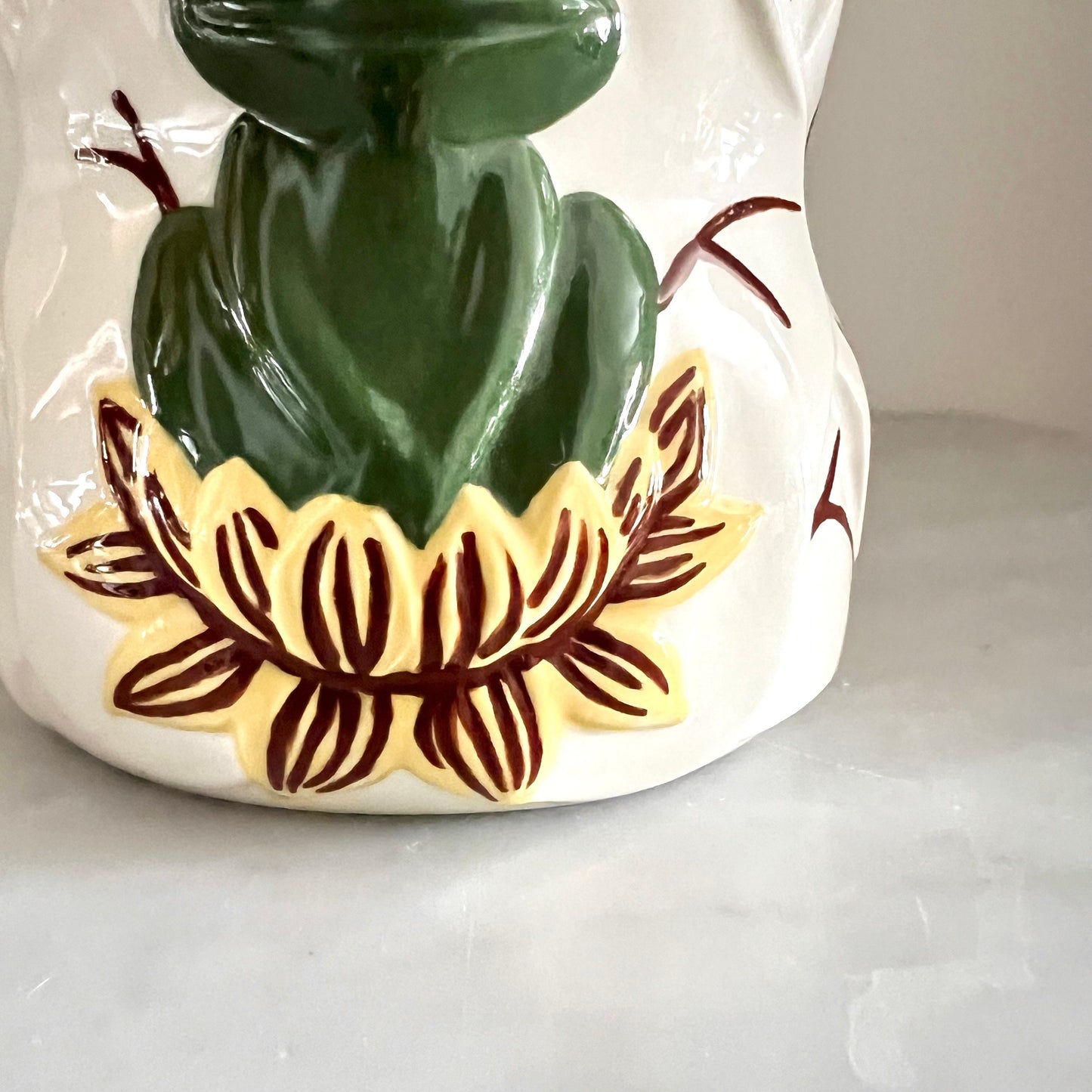1970s Neil the frog canister set, Frog Canisters, Vintage Storage, Kitsch Kitchen Decor, Handmade & Handpainted Kimple Mold Corp