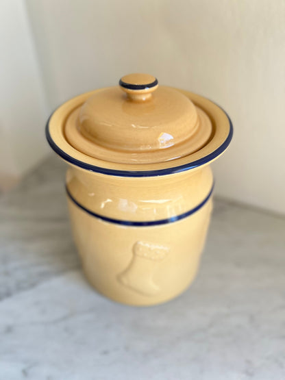 Vintage Williams Sonoma Holiday Cookie Jar Canister by Mason Cash, Made in England