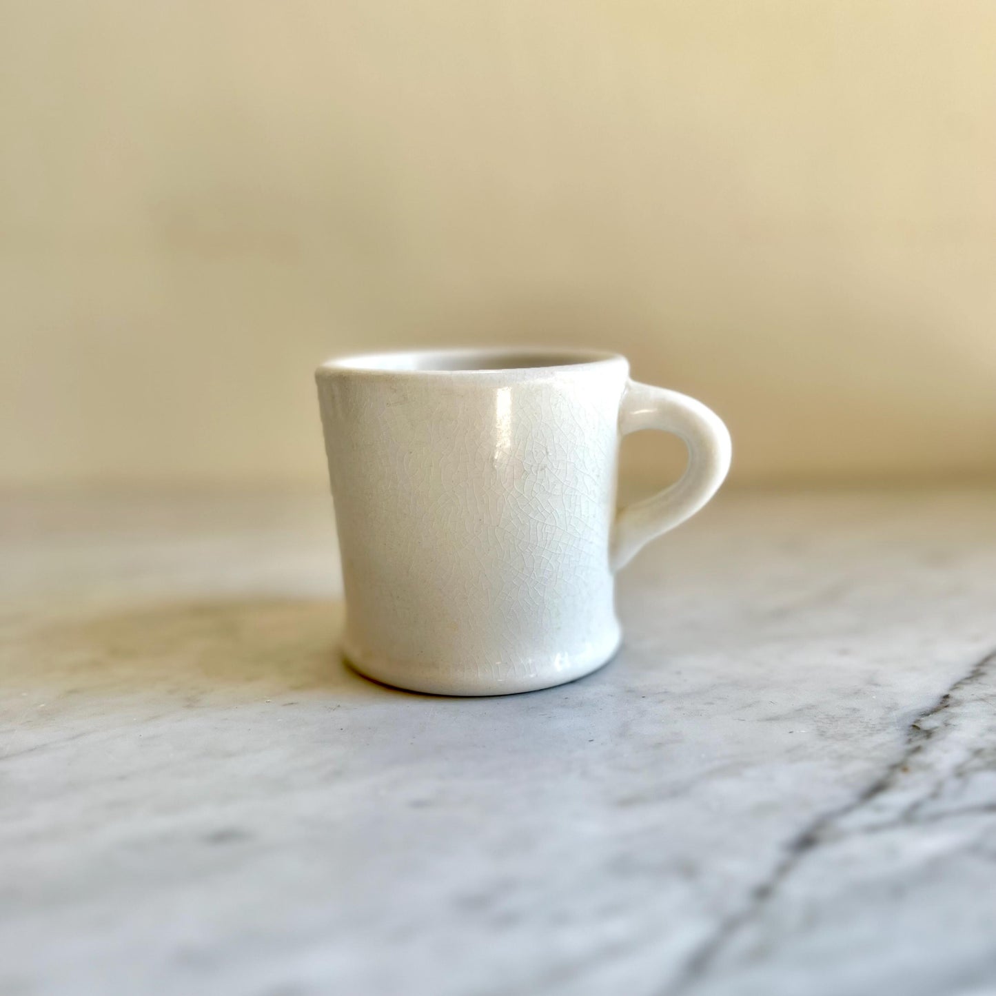 8oz Restaurantware White Mug, Diner Style Mug, Vintage Small Mug, Retro Coffee Mug, Coffee Lover Gift, Tea Lover Gift, Vintage Flicker