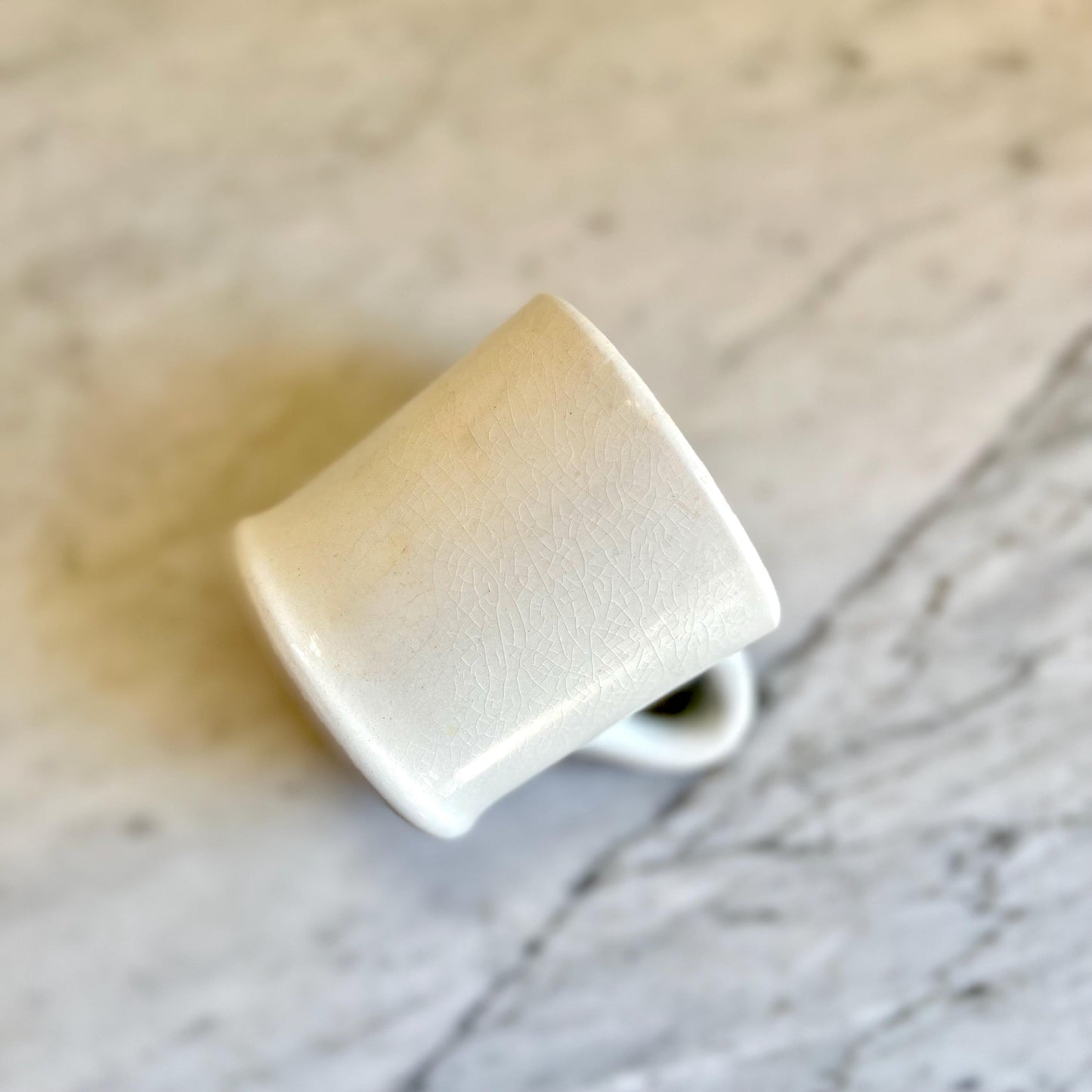 8oz Restaurantware White Mug, Diner Style Mug, Vintage Small Mug, Retro Coffee Mug, Coffee Lover Gift, Tea Lover Gift, Vintage Flicker