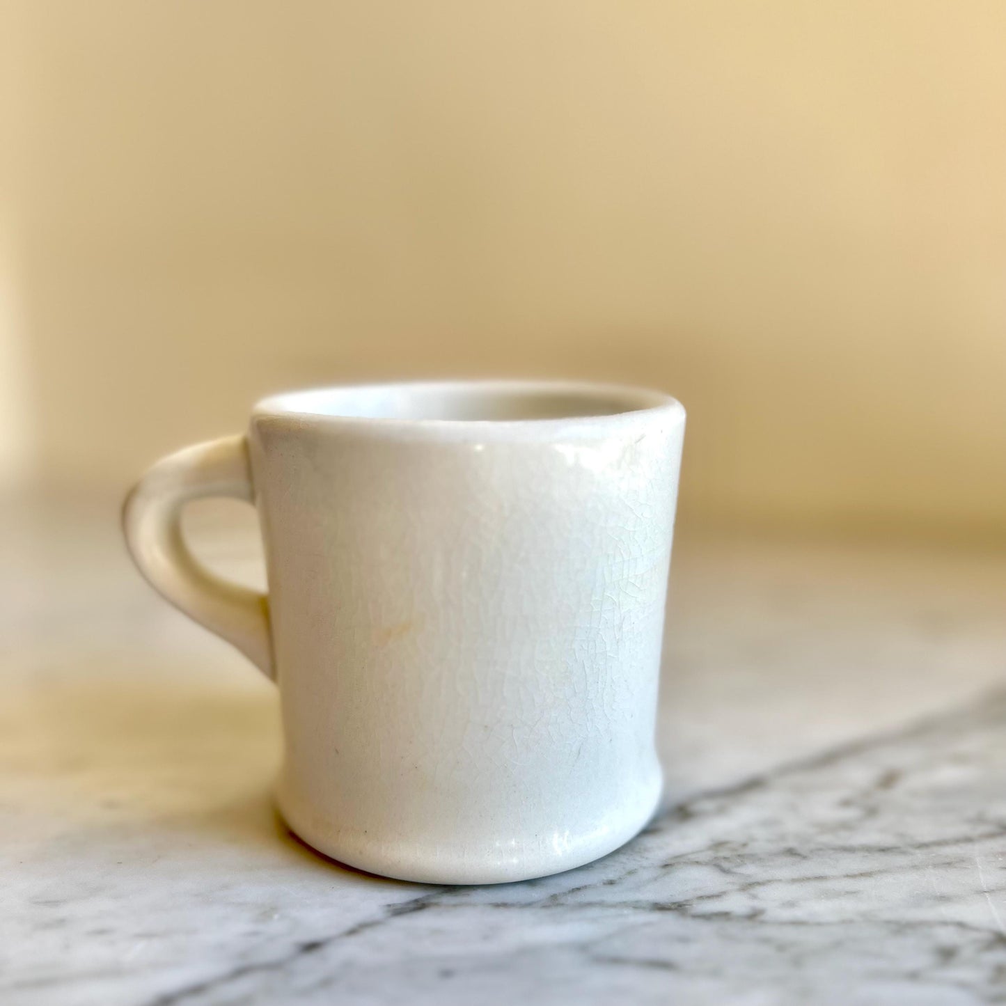 8oz Restaurantware White Mug, Diner Style Mug, Vintage Small Mug, Retro Coffee Mug, Coffee Lover Gift, Tea Lover Gift, Vintage Flicker