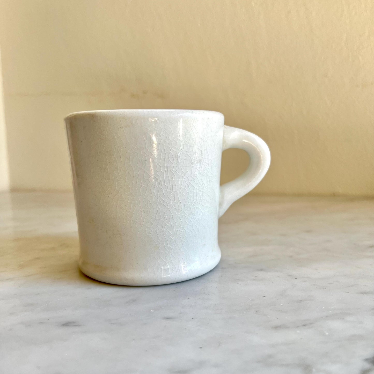 8oz Restaurantware White Mug, Diner Style Mug, Vintage Small Mug, Retro Coffee Mug, Coffee Lover Gift, Tea Lover Gift, Vintage Flicker