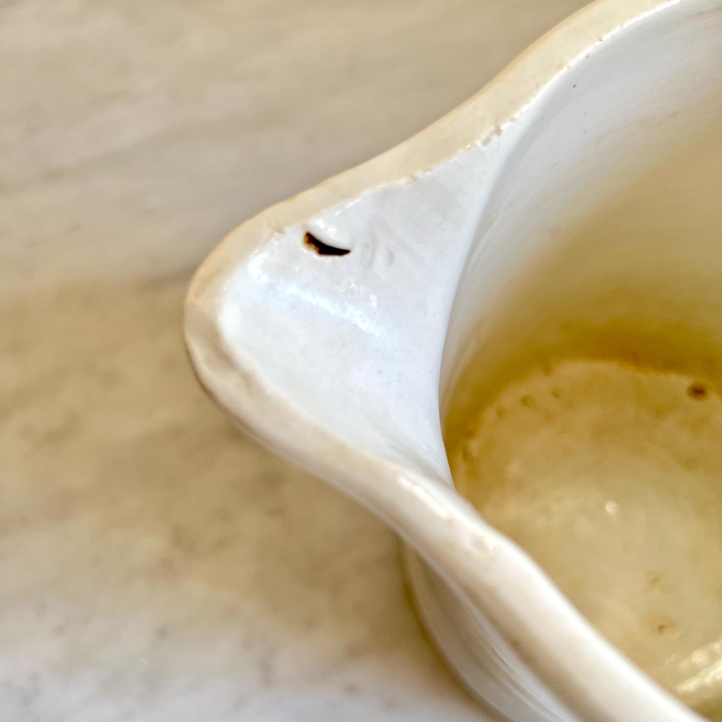 Antique English Ironstone Milk Pitcher | 19th Century White Ironstone Jug | Farmhouse Kitchen Decor | Country Cottage Style | Rustic Wedding