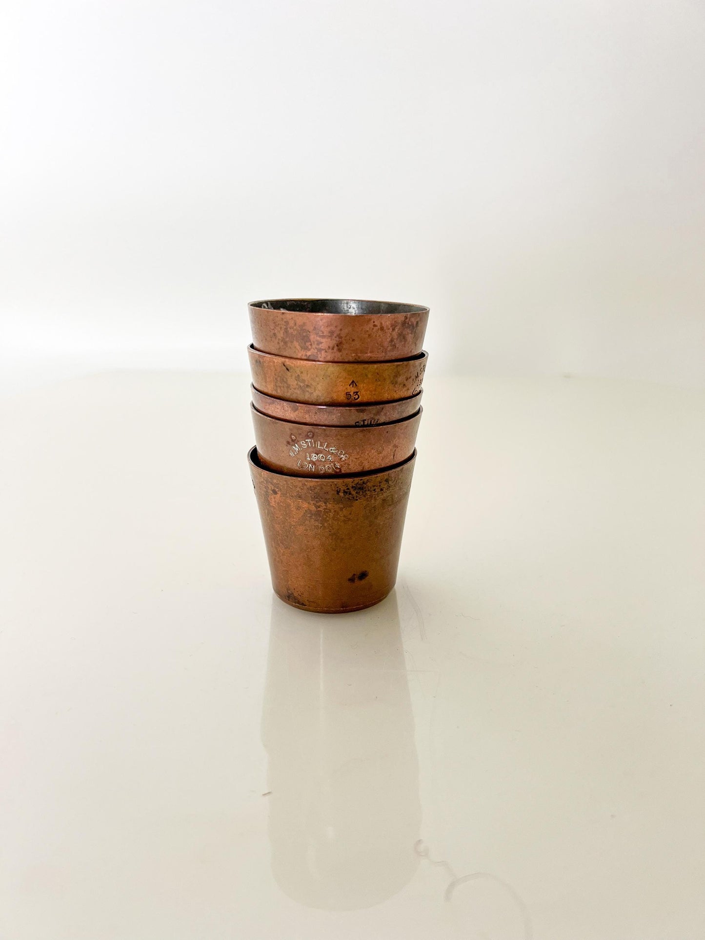 Antique Copper Spirit Measure – W.M. Still & Co Ltd London Distilling Equipment Cup