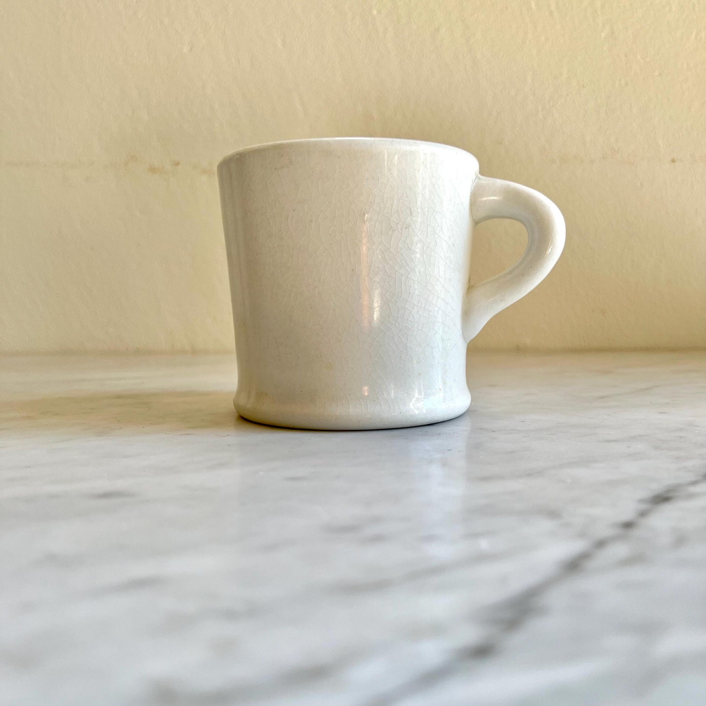 8oz Restaurantware White Mug, Diner Style Mug, Vintage Small Mug, Retro Coffee Mug, Coffee Lover Gift, Tea Lover Gift, Vintage Flicker