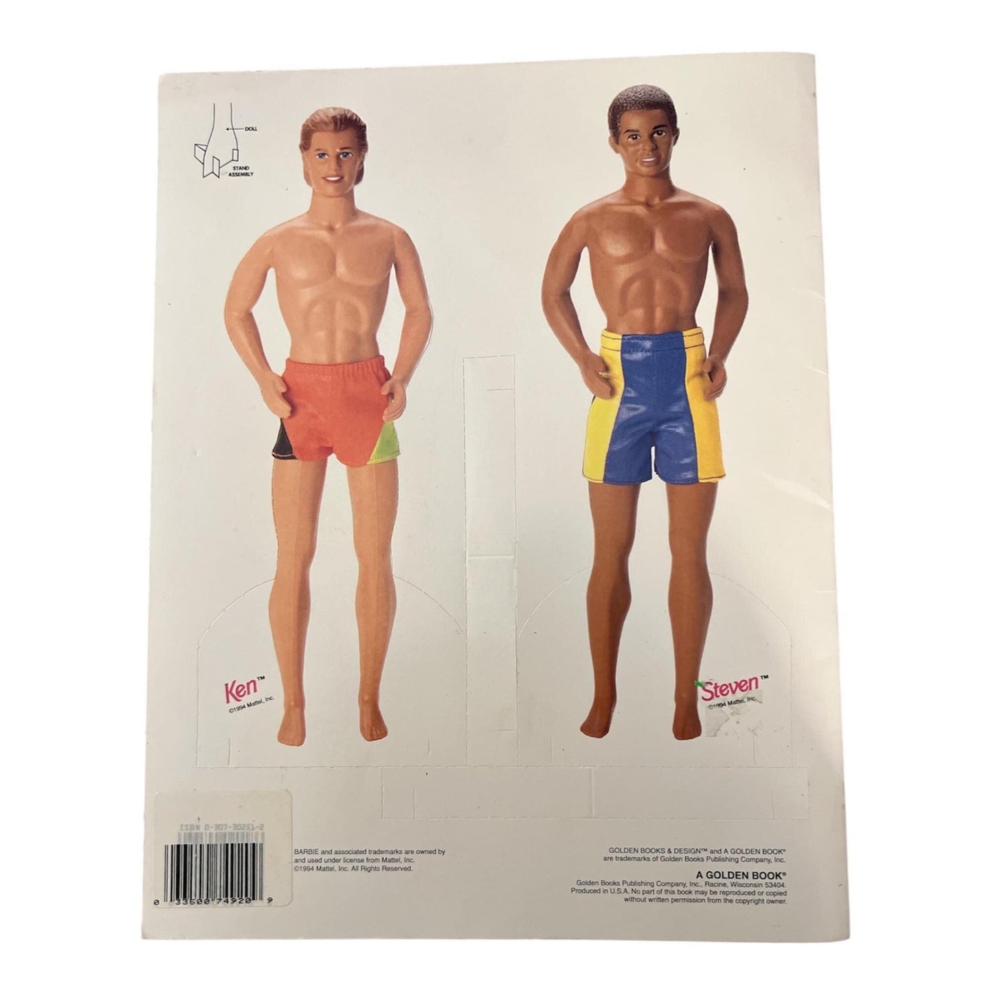 90s Barbie & Friends Paper Dolls – Golden Books Cut-Out Set with Outfits and Accessories