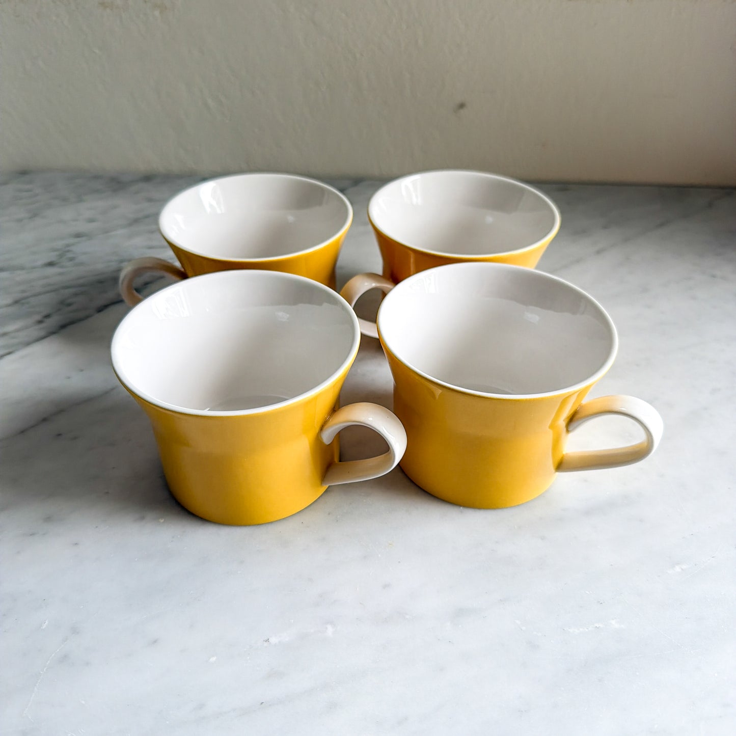 Vintage Mikasa Duplex Mugs — Set of 4