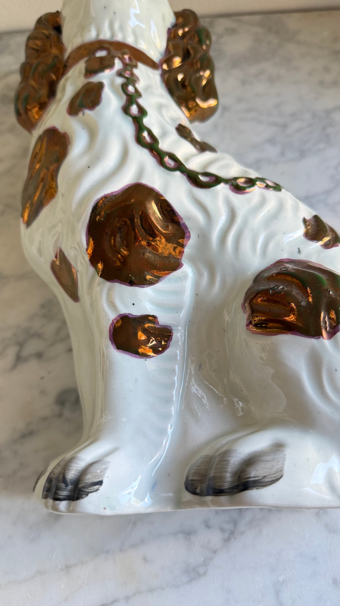 Large Vintage Staffordshire Dogs Pair | Classic Mantel Spaniels