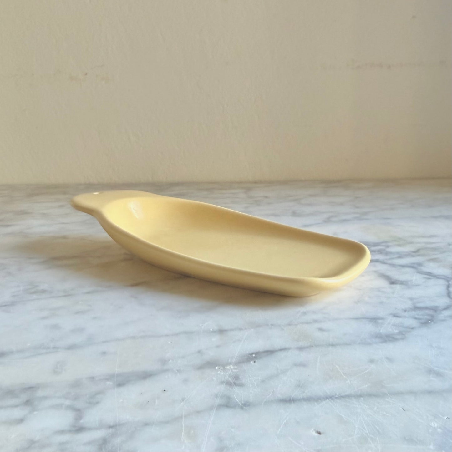 Vintage Pfaltzgraff Yellow Butter Scoot