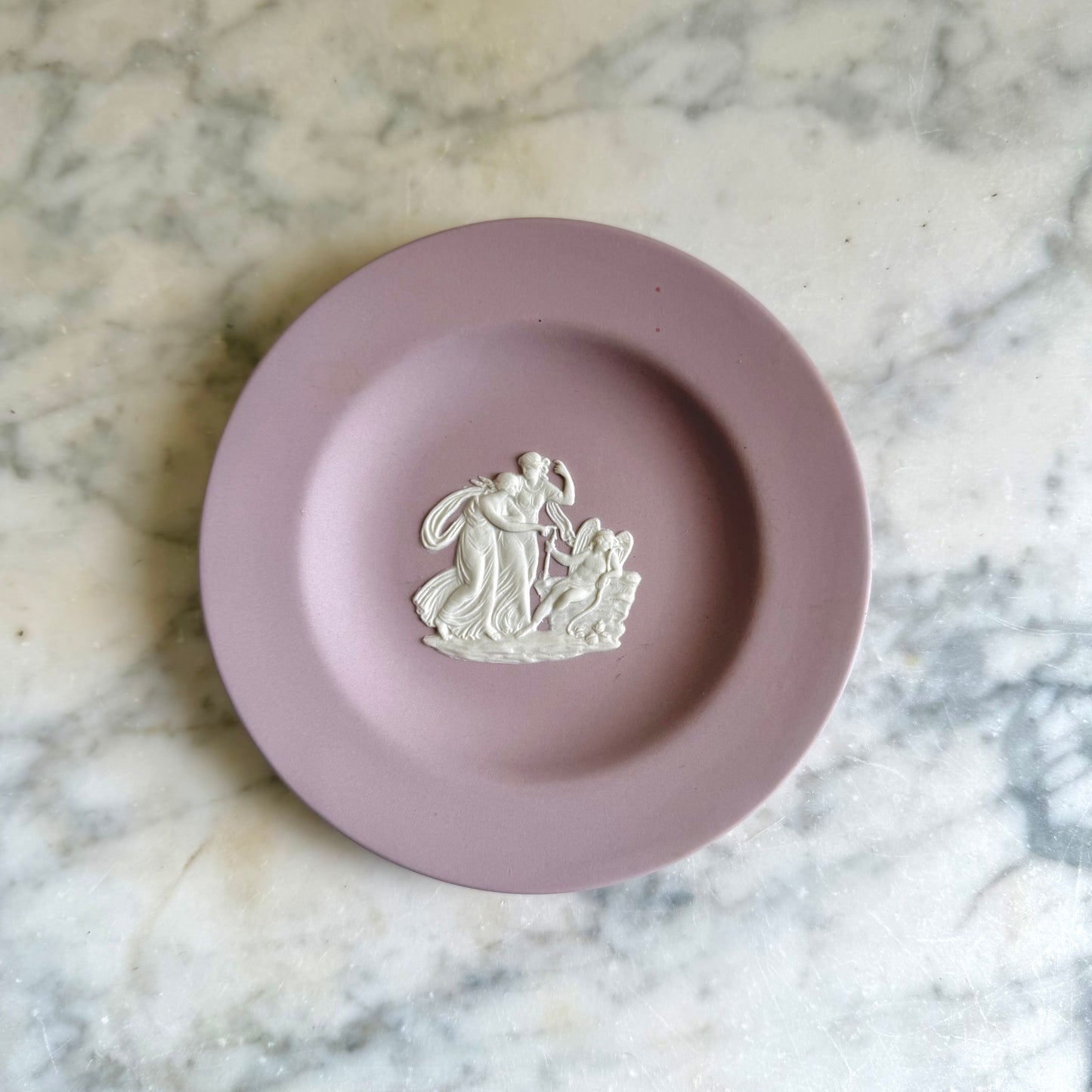 Wedgwood Lilac Jasperware Neoclassical Trinket Dish