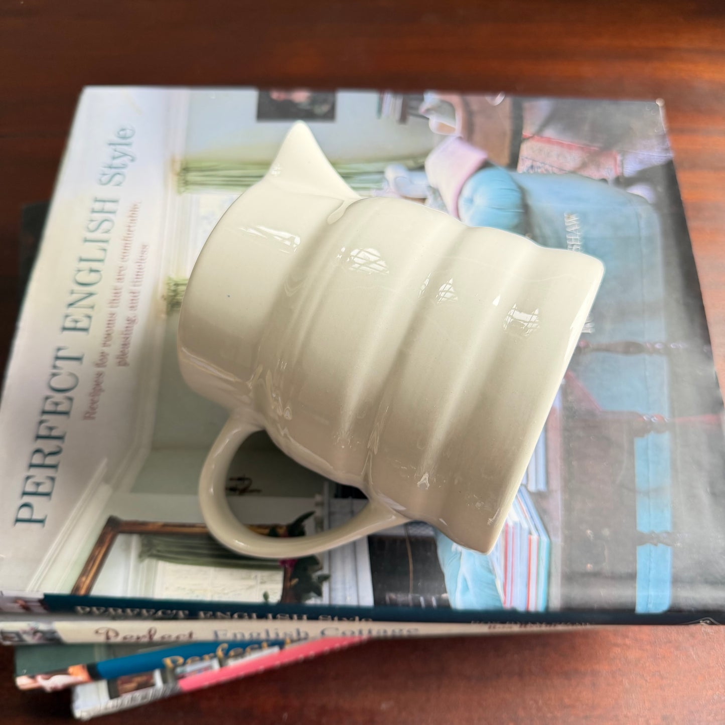 Vintage Lord Nelson Pottery Small 16oz Pitcher | White English Ceramic Jug | 1950s Kitchenalia