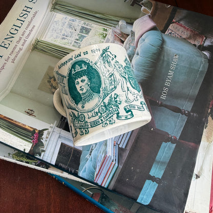 1902 King Edward VII Coronation Mug | Antique British Mug
