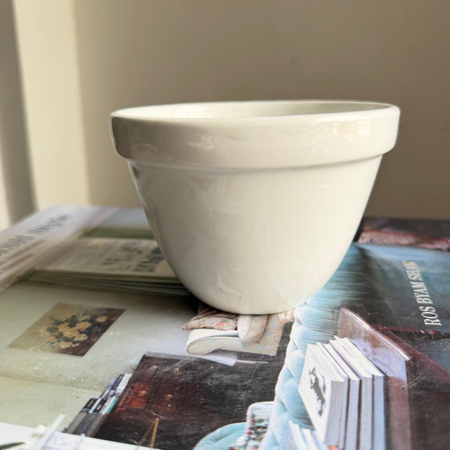 Vintage Mason Cash Pudding Bowl #48| Small English Stoneware Mixing Bowl | Traditional Kitchenalia