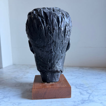 Vintage 1964 Austin Productions JFK Bust by Schillaci - Mid Century Presidential Memorabilia, Dark Academian Library Decor