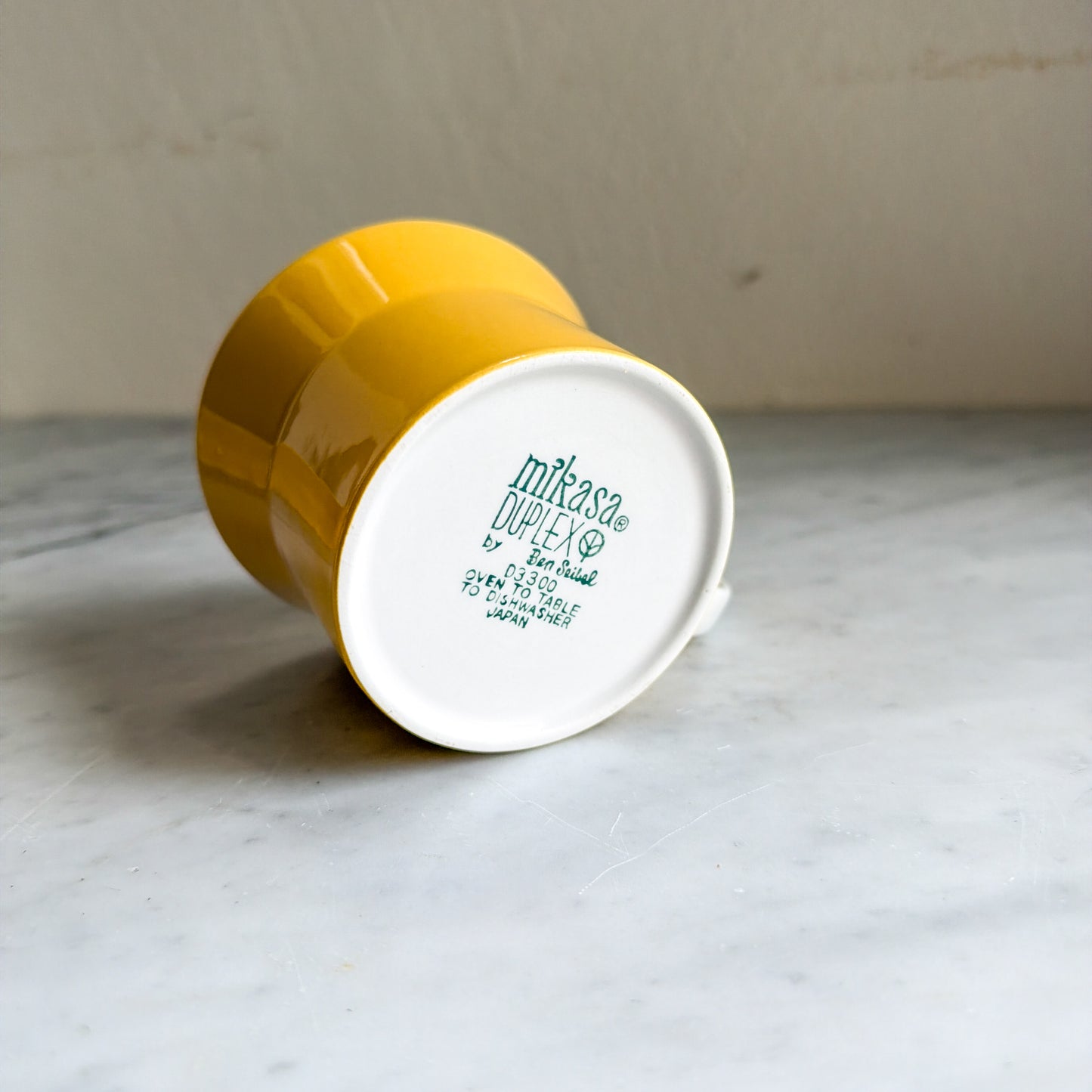 Vintage Mikasa Duplex Mugs — Set of 4