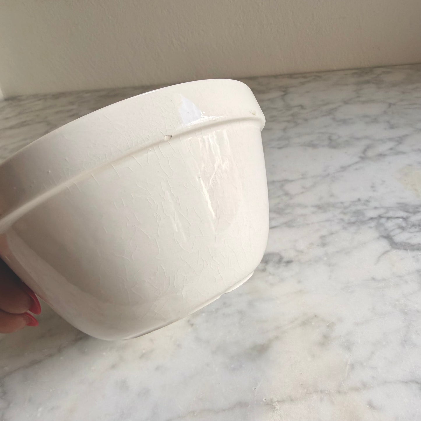 Vintage Mason Cash Pudding Bowl #42| Small English Stoneware Mixing Bowl | Traditional Kitchenalia