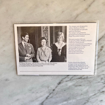 King Charles and Princess Diana Commemorative Wedding Stamps
