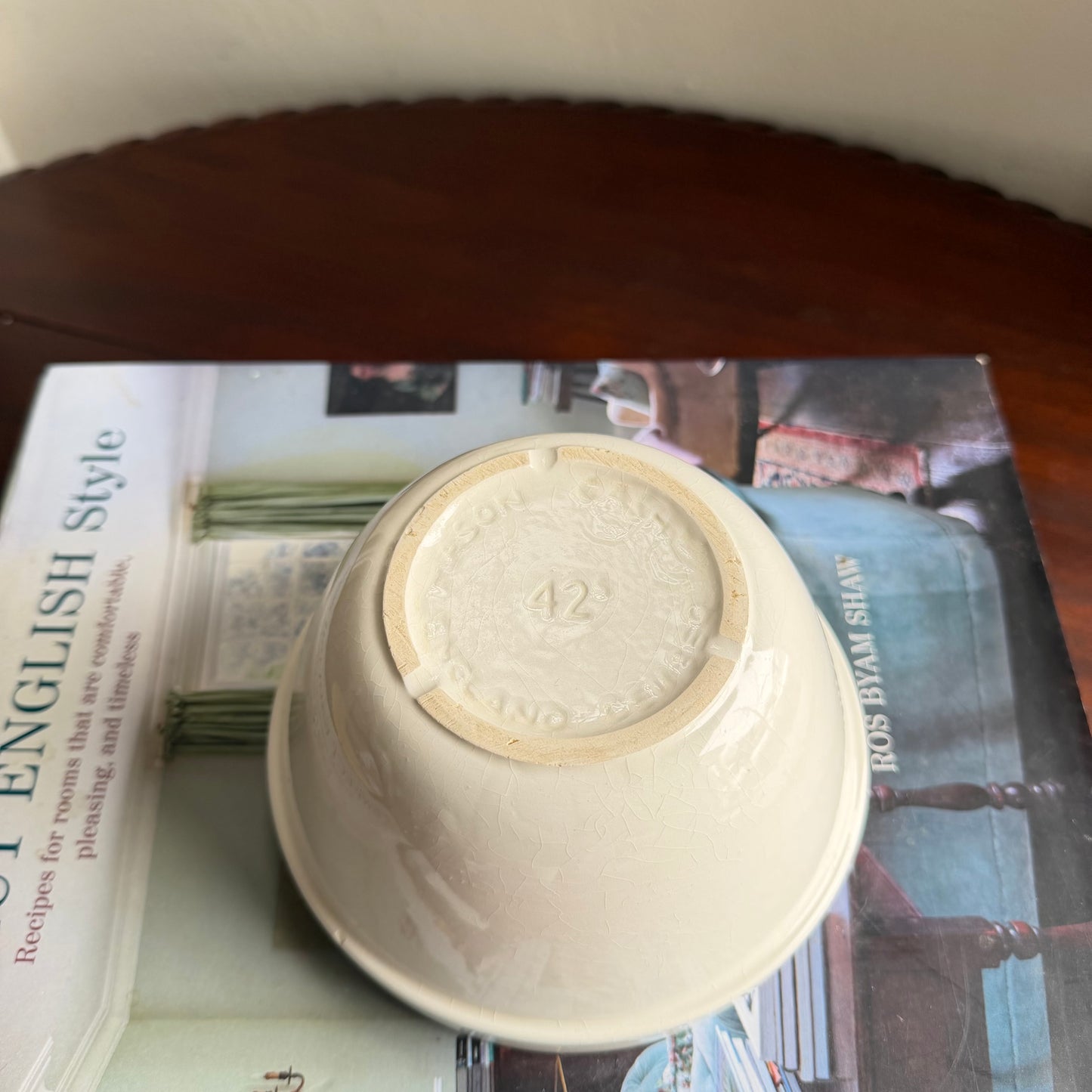 Vintage Mason Cash Pudding Bowl | Large English Stoneware Mixing Bowl | Vintage Kitchenalia