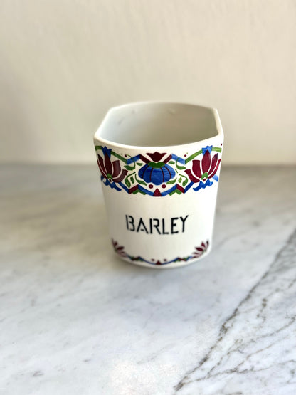 Czechoslovakia BARLEY Ceramic Kitchen Canister