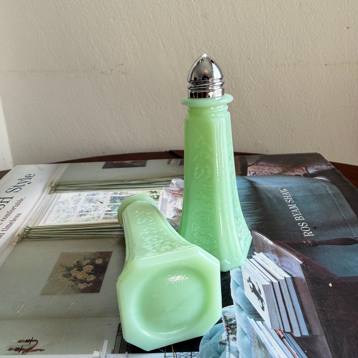 Jadeite Green Salt & Pepper Shakers