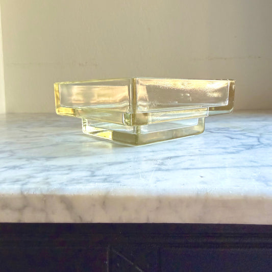 Mid-Century Yellow Glass Ikebana Vase | Attributed to Mod Int