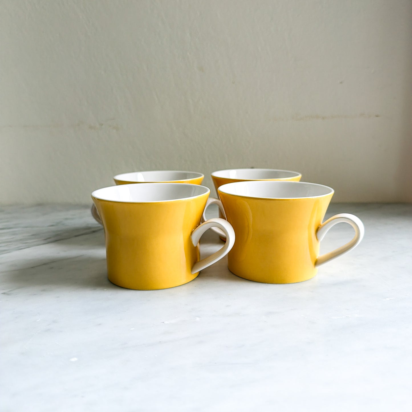 Vintage Mikasa Duplex Mugs — Set of 4