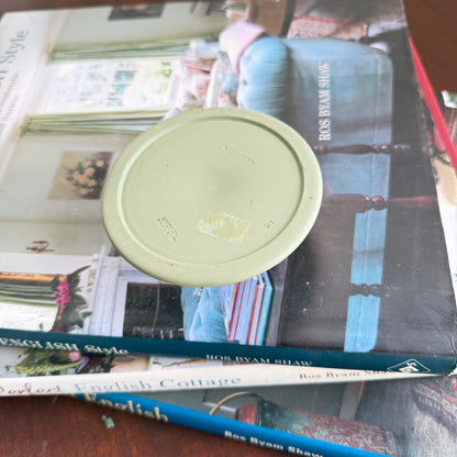 Wedgwood Jasperware Sage Green Short Candleholders