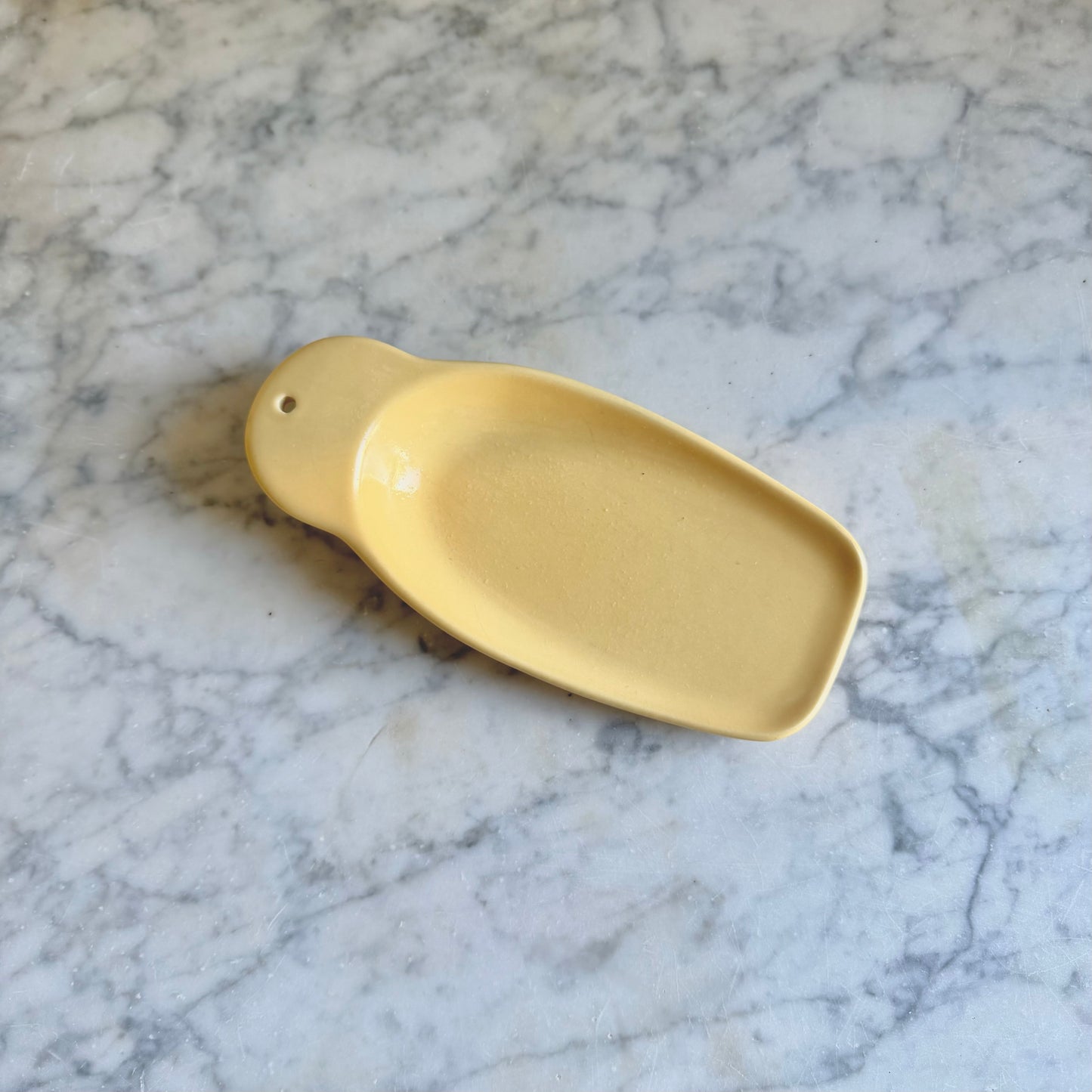 Vintage Pfaltzgraff Yellow Butter Scoot