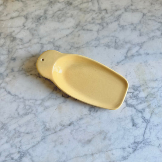 Vintage Pfaltzgraff Yellow Butter Scoot