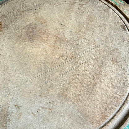 Vintage English Bread Board with Green Band
