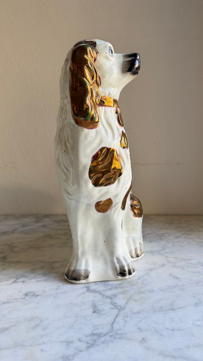 Large Vintage Staffordshire Dogs Pair | Classic Mantel Spaniels
