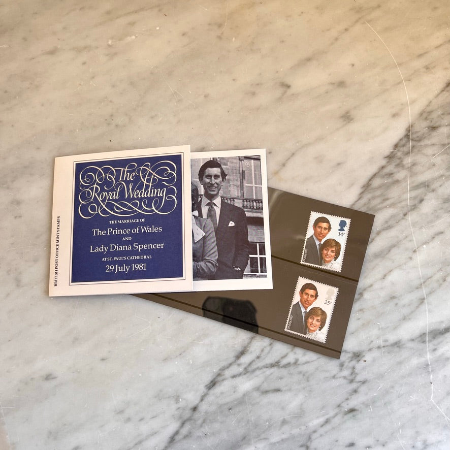 King Charles and Princess Diana Commemorative Wedding Stamps