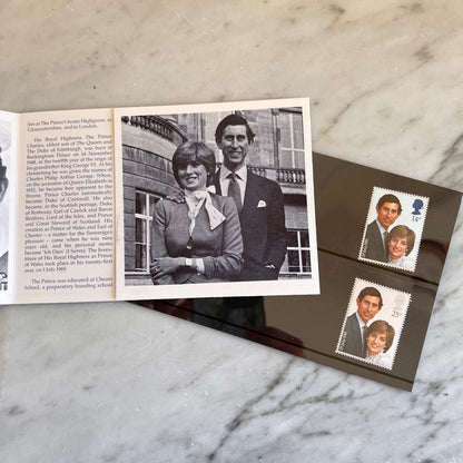 King Charles and Princess Diana Commemorative Wedding Stamps