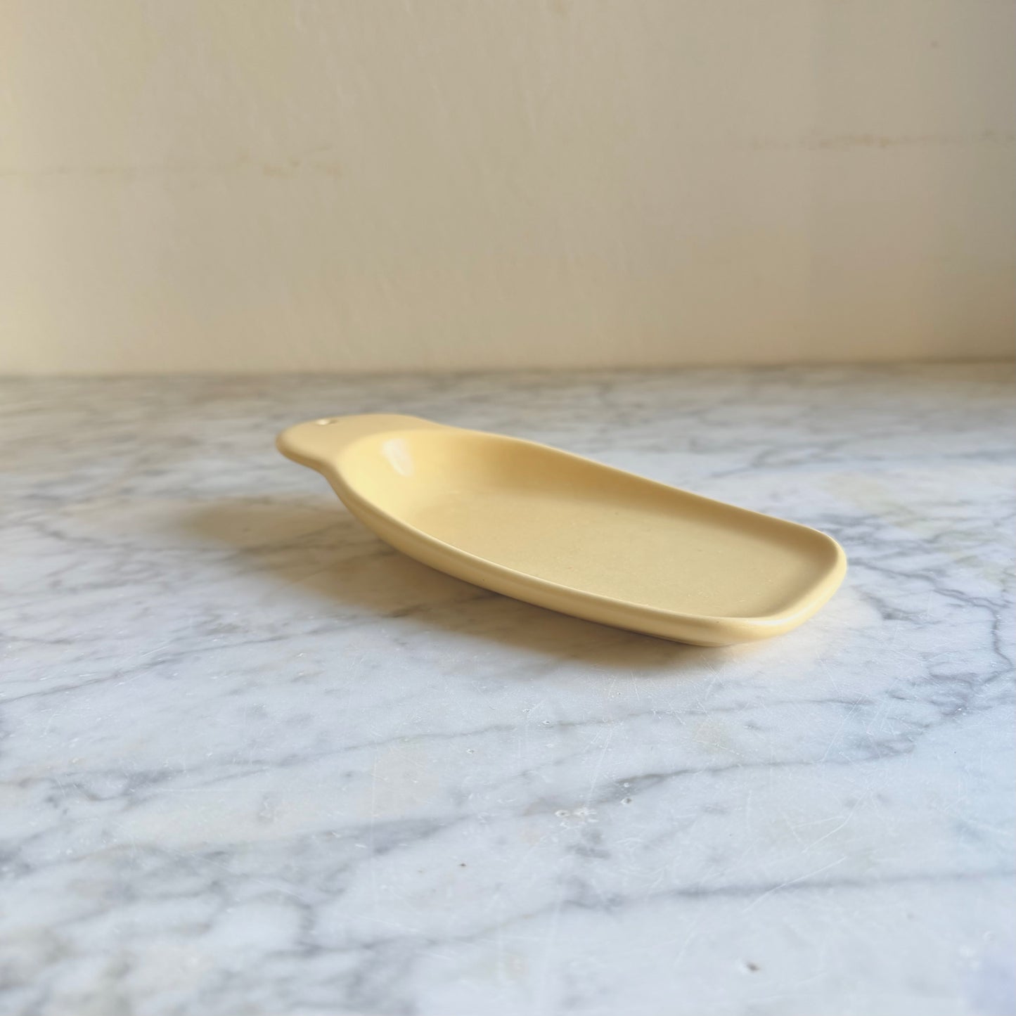 Vintage Pfaltzgraff Yellow Butter Scoot