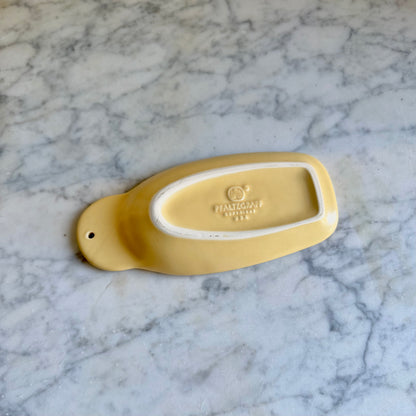 Vintage Pfaltzgraff Yellow Butter Scoot