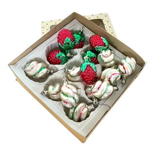 vintage Christmas glass ornaments
