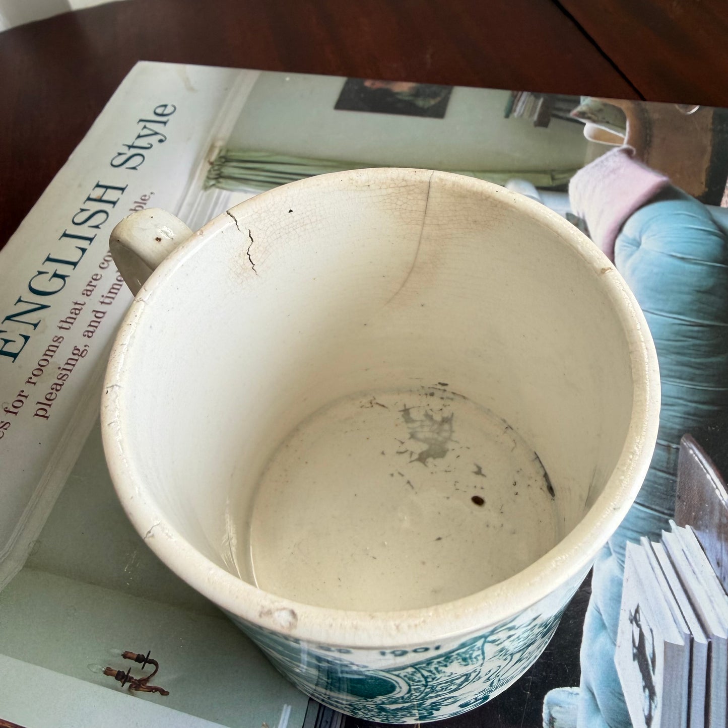 1902 King Edward VII Coronation Mug | Antique British Mug