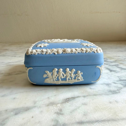 Wedgwood Blue Jasperware Ulysses Trinket Box