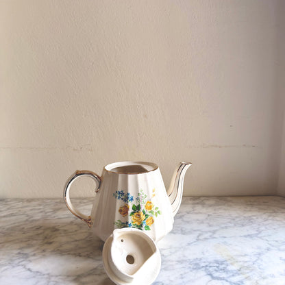Vintage Sadler England Teapot | Yellow Rose 3029 | Display Piece Sadler Teapot |