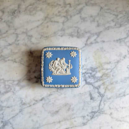 Wedgwood Blue Jasperware Ulysses Trinket Box