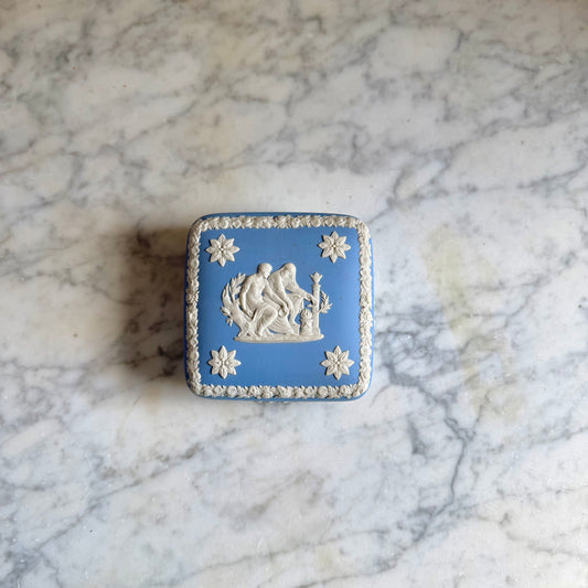 Wedgwood Blue Jasperware Ulysses Trinket Box