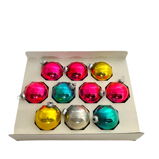 Shiny Brite Vintage Glass Christmas Ornaments in Multicolor (10)