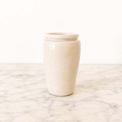Vintage Stranraer Preserved Cream Pot – Small English Advertising Stoneware Jar